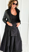 Midnight Embrace Coat-160 Jackets-ROUSSEAU-Coastal Bloom Boutique, find the trendiest versions of the popular styles and looks Located in Indialantic, FL