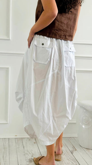 Midnight Flow Skirt - Off White
