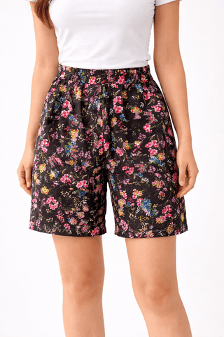 Midnight Garden Italian Shorts - Multi