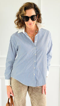 Midnight Lines in Motion Top-130 Long Sleeve Tops-IRIS-Coastal Bloom Boutique, find the trendiest versions of the popular styles and looks Located in Indialantic, FL