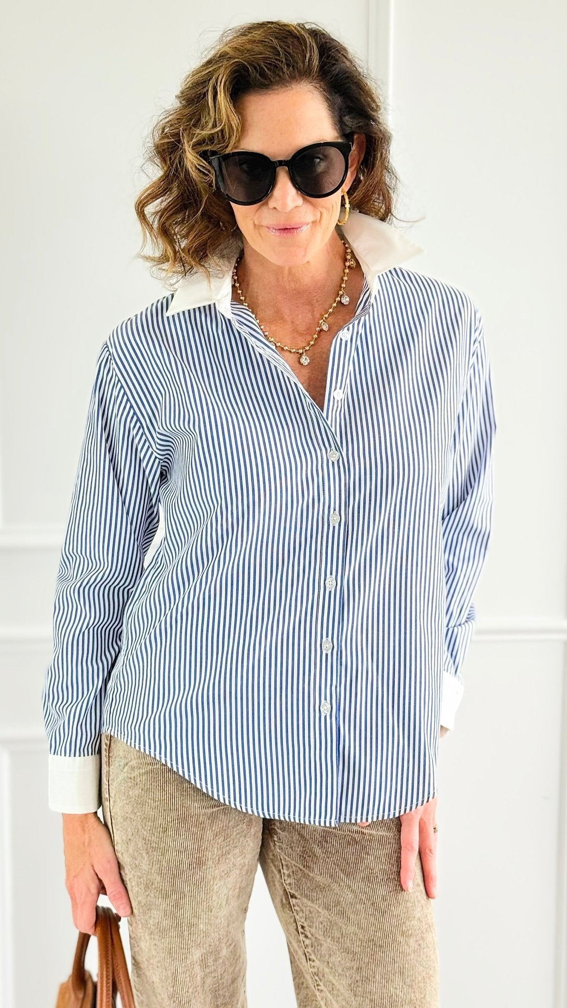 Midnight Lines in Motion Top-130 Long Sleeve Tops-IRIS-Coastal Bloom Boutique, find the trendiest versions of the popular styles and looks Located in Indialantic, FL