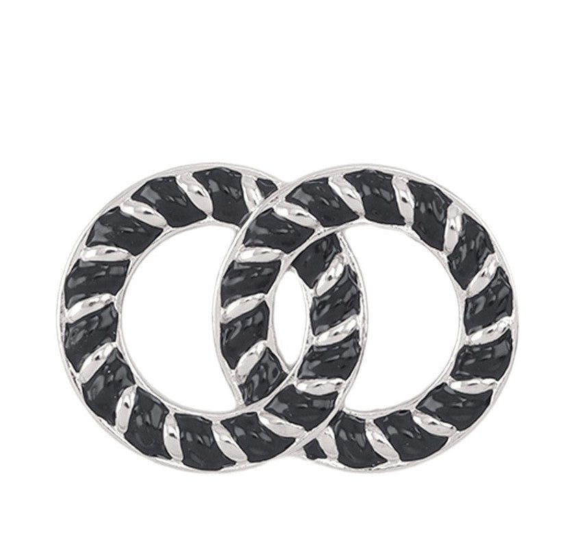 Midnight Links Pin Brooch