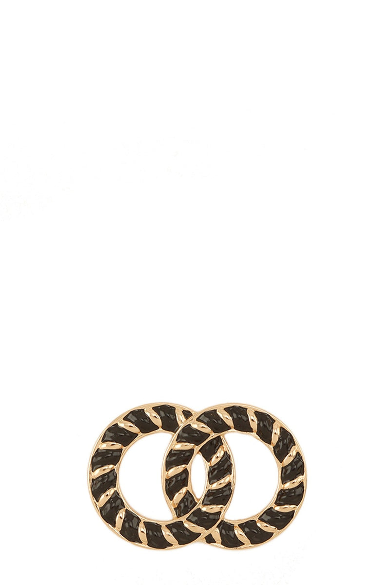 Midnight Links Pin Brooch-230 Jewelry-ICCO ACCESSORIES-Coastal Bloom Boutique, find the trendiest versions of the popular styles and looks Located in Indialantic, FL