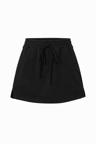 Midnight Lounge Drawstring Skort