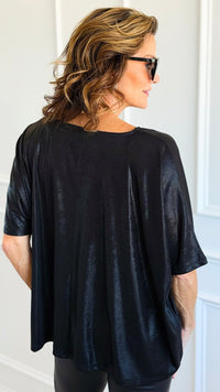 Midnight Muse Top-110 short Sleeve Top-GLAM-Coastal Bloom Boutique, find the trendiest versions of the popular styles and looks Located in Indialantic, FL