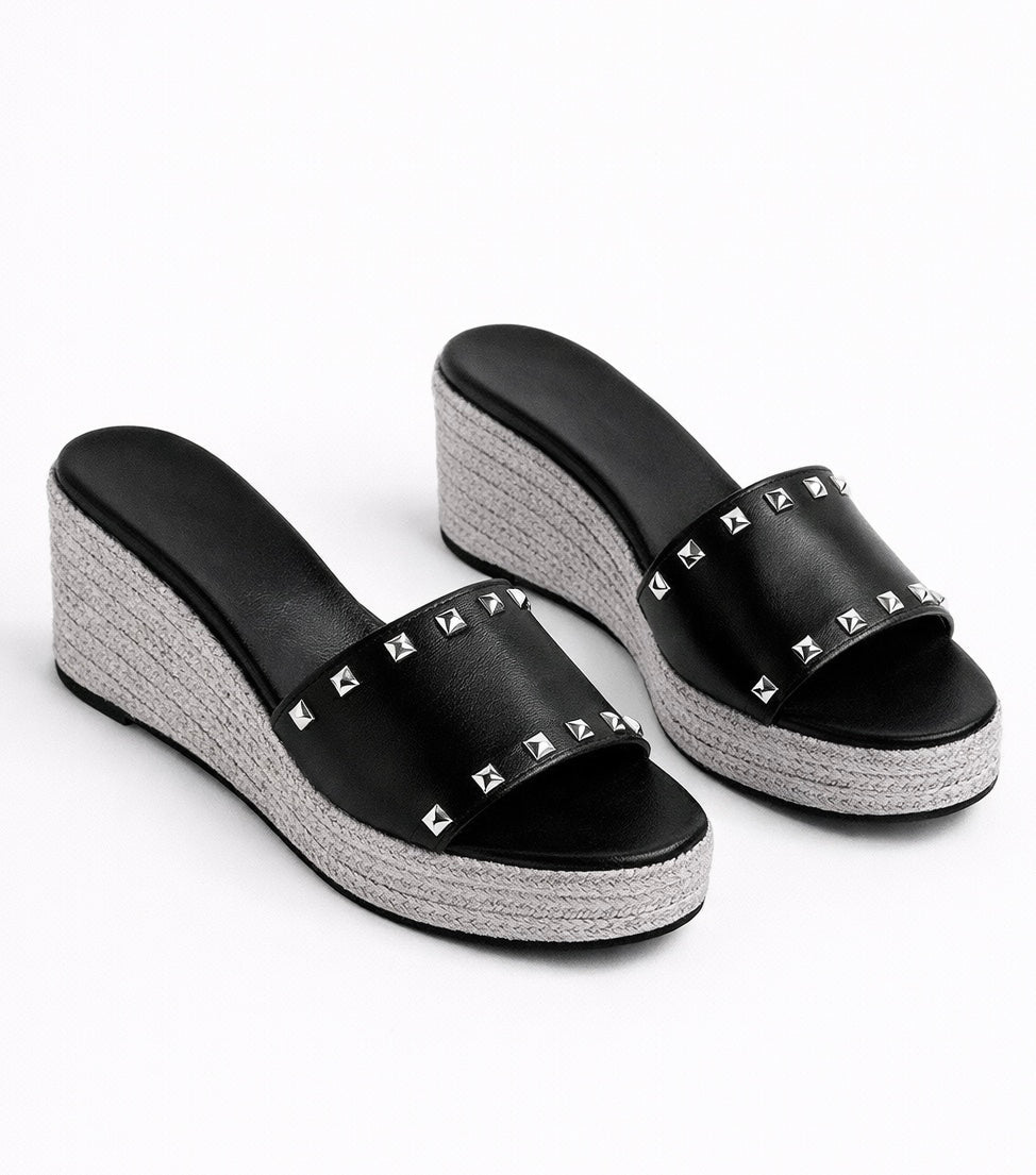 Midnight Muse Wedge Sandals