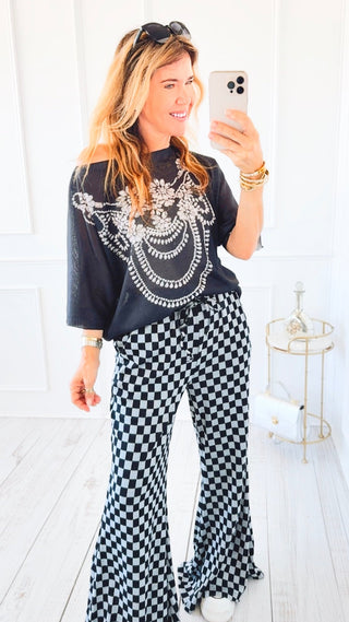 Midnight Rhythm Pants - Black