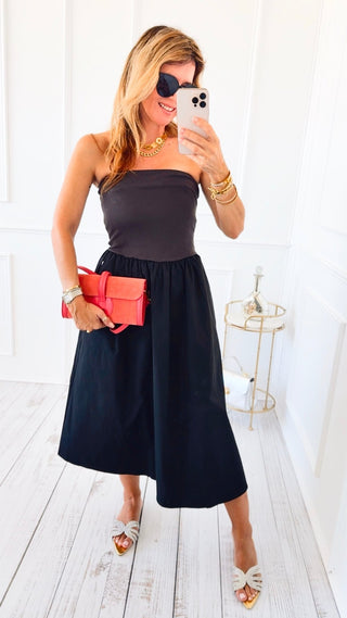 Midnight Silhouette Dress - Black
