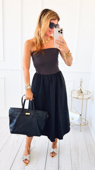Midnight Silhouette Dress - Black