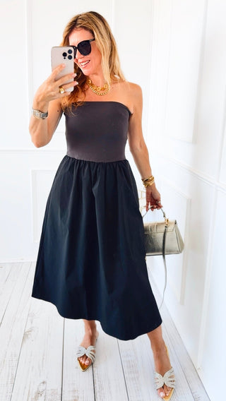 Midnight Silhouette Dress - Black