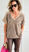 Mineral Washed Leopard Print Shirt-110 short Sleeve Top-j.her-Coastal Bloom Boutique, find the trendiest versions of the popular styles and looks Located in Indialantic, FL