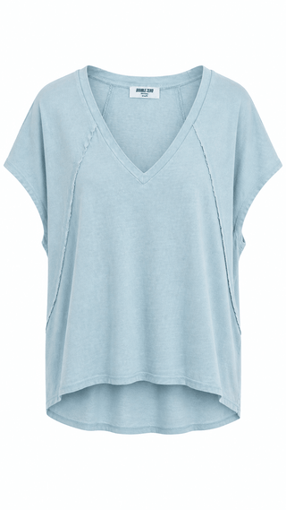 Mineral Washed V-Neck Tee