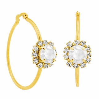 Mini Bianca Hoops – White Matte – TOVA