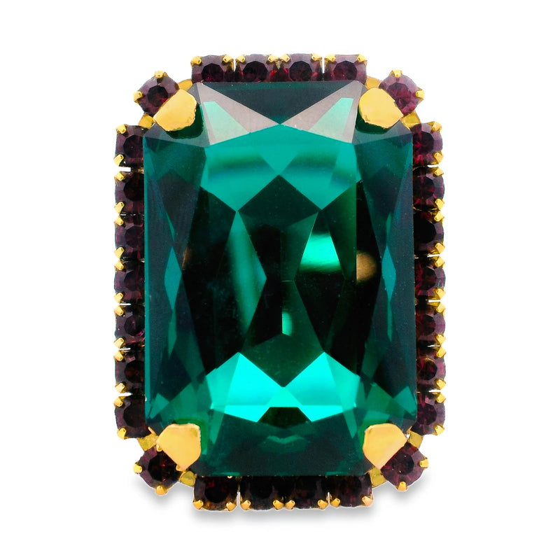 Mini Soleil Ring - Emerald - TOVA-230 Jewelry-TOVA-Coastal Bloom Boutique, find the trendiest versions of the popular styles and looks Located in Indialantic, FL
