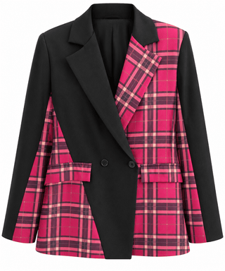 Mixed Mood Plaid Italian Blazer