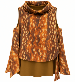 Modern Edge Printed Italian Top - Bambi