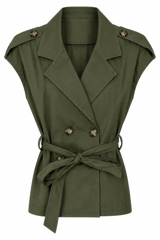 Modern Italian Sleeveless Jacket