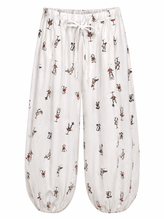 Monkey Print Italian Relaxed Pant