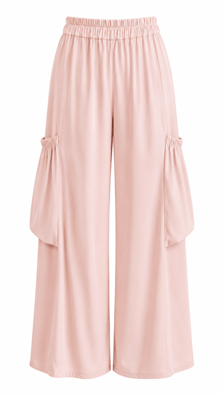 Moon Big Pocket Italian Pants - Blush
