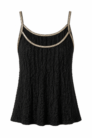Moonlight & Lace Italian Tank - Black