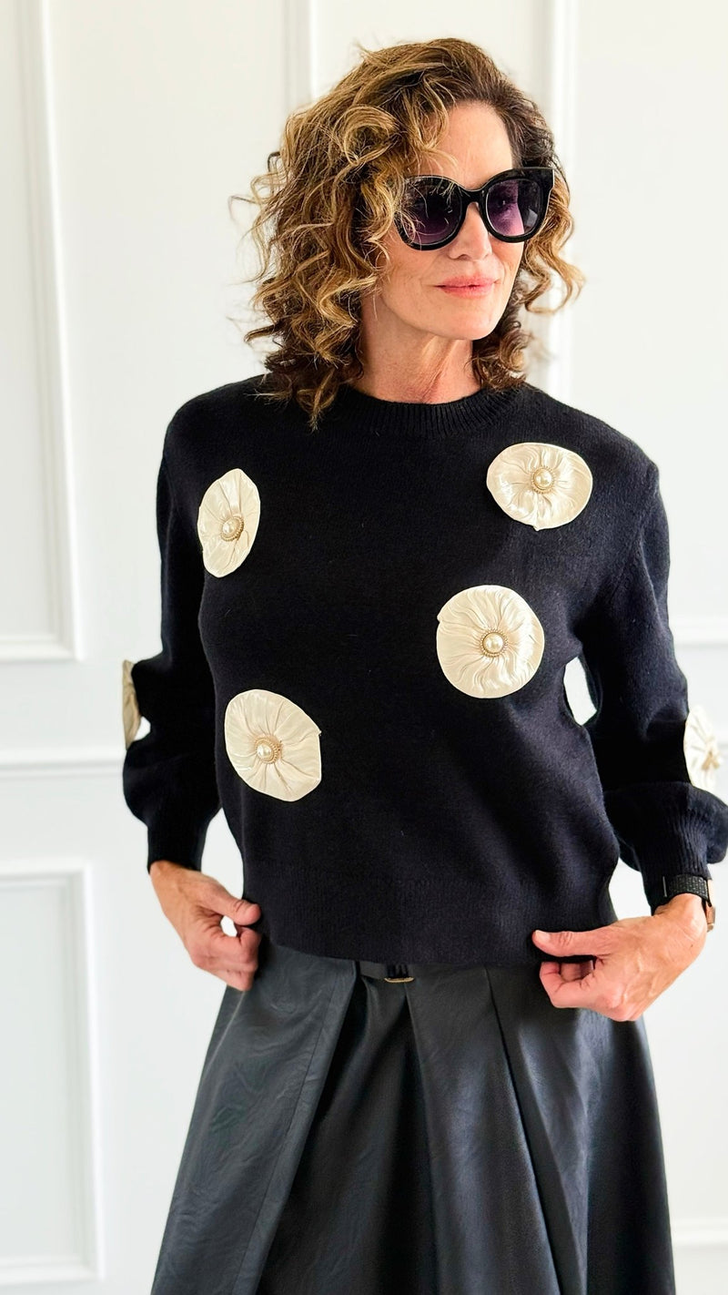 Moonlit Hour Knit Sweater-140 Sweaters-Original USA-Coastal Bloom Boutique, find the trendiest versions of the popular styles and looks Located in Indialantic, FL