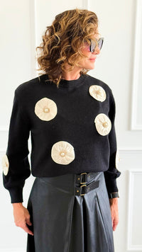 Moonlit Hour Knit Sweater-140 Sweaters-Original USA-Coastal Bloom Boutique, find the trendiest versions of the popular styles and looks Located in Indialantic, FL