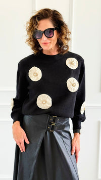 Moonlit Hour Knit Sweater-140 Sweaters-Original USA-Coastal Bloom Boutique, find the trendiest versions of the popular styles and looks Located in Indialantic, FL