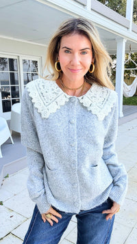 Moonlit Lace Dream Knit Cardigan