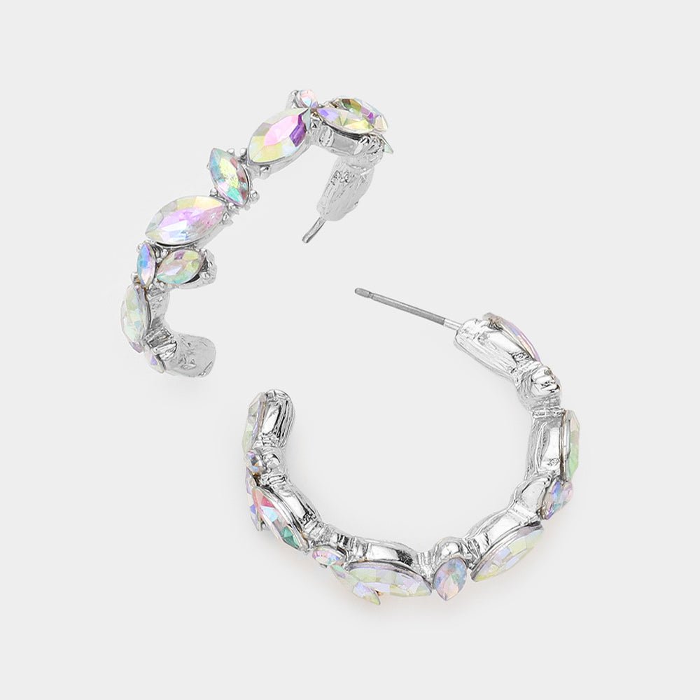 Moonlit Mirage Hoops-230 Jewelry-NYW-Coastal Bloom Boutique, find the trendiest versions of the popular styles and looks Located in Indialantic, FL