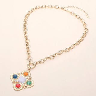 Mosaic Charm Necklace