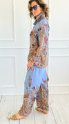 Mystic Paisley Italian Set-100 Pants-AZUL MONACO-Coastal Bloom Boutique, find the trendiest versions of the popular styles and looks Located in Indialantic, FL