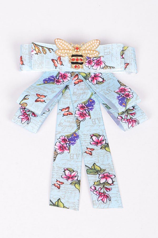 Nature Bow Tie Brooch-260 Other Accessories-H&D-Coastal Bloom Boutique, find the trendiest versions of the popular styles and looks Located in Indialantic, FL