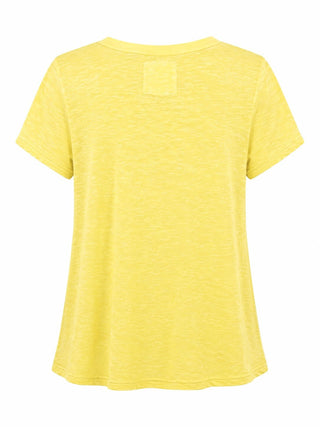 Neckline Detail Top - Yellow