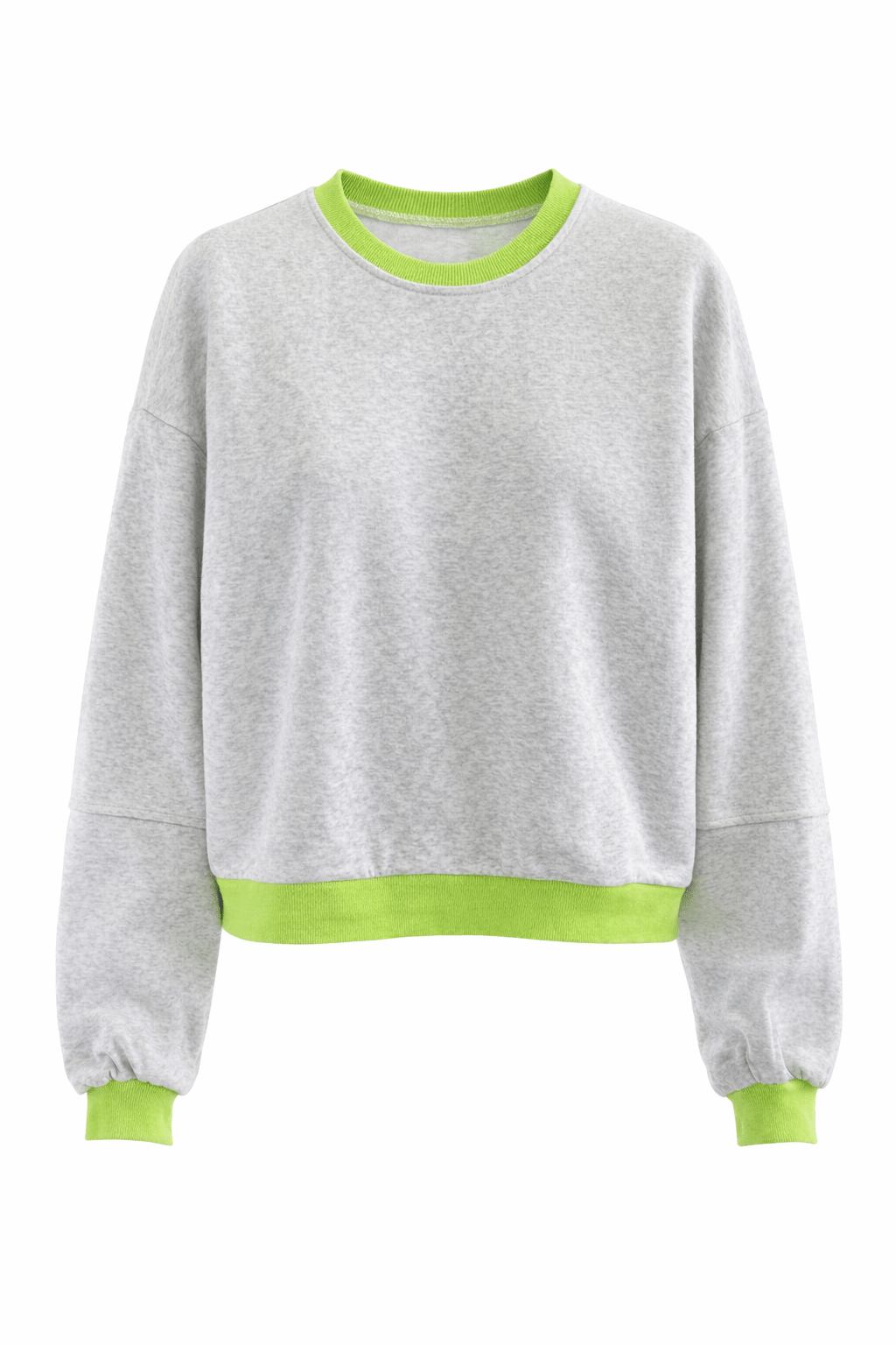 Neon Pop Light Grey Sweatshirt