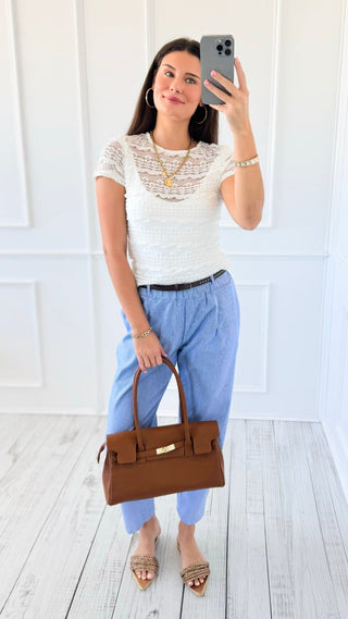 Ocean Air Belted Italian Pants