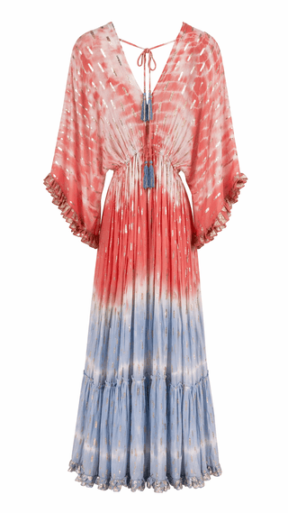 Ombre Sequin Boho Flowy Maxi Dress