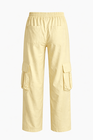 On Repeat Italian Cargo Pant- Butter Yellow