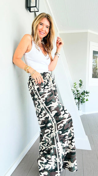 On Track Camo Italian Pant - Beige