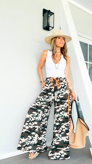 On Track Camo Italian Pant - Orange