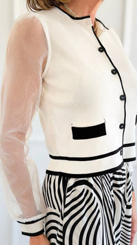 Organza Bloom Knit Cardigan-140 Sweaters-rivir-Coastal Bloom Boutique, find the trendiest versions of the popular styles and looks Located in Indialantic, FL