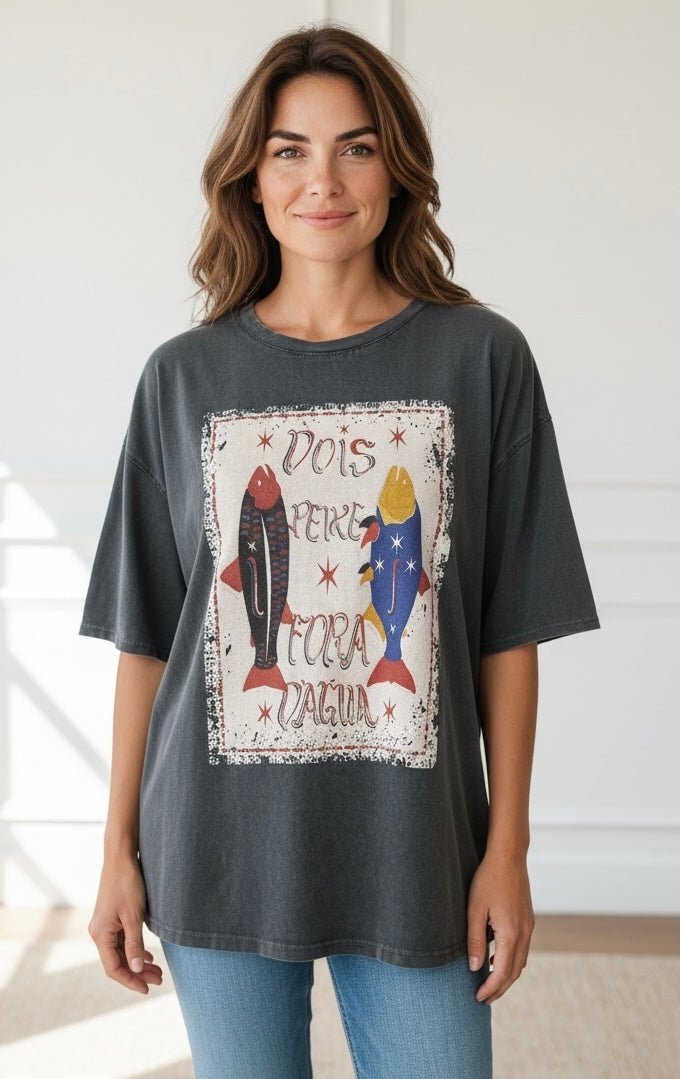 Out Of Water Italian Graphic Tee-110 Short Sleeve Tops-FIRSTAGE-Coastal Bloom Boutique, find the trendiest versions of the popular styles and looks Located in Indialantic, FL