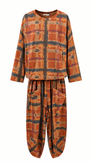 Painted Path La Spezia Italian Cotton Set- Rust