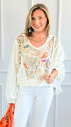 Paisley Dreams Hooded Top-110 Long Sleeve Tops-POL-Coastal Bloom Boutique, find the trendiest versions of the popular styles and looks Located in Indialantic, FL