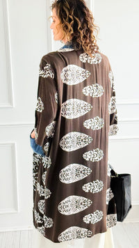 Paisley Perfection Duster Jacket-160 Jackets-Blue Velvet-Coastal Bloom Boutique, find the trendiest versions of the popular styles and looks Located in Indialantic, FL