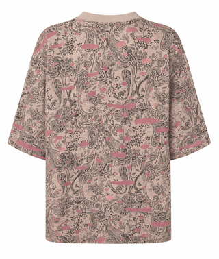 Paisley Print Oversized French Terry Sweatshirt