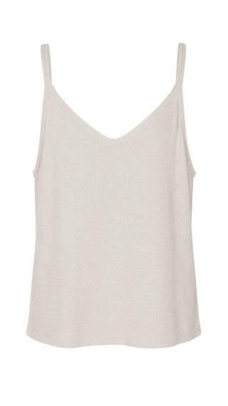 Paris Calling Italian Tank Top- Beige