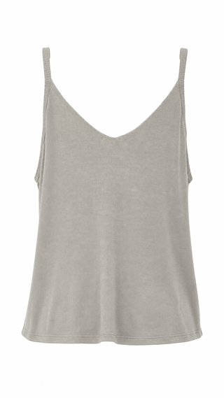 Paris Calling Italian Tank Top- Taupe
