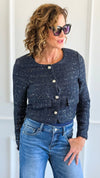 Park Avenue Nights Tweed Jacket-160 Jackets-LOVE TREE-Coastal Bloom Boutique, find the trendiest versions of the popular styles and looks Located in Indialantic, FL