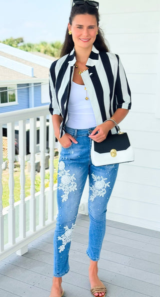 Pearls & Petals Jeans