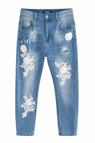 Pearls & Petals Jeans